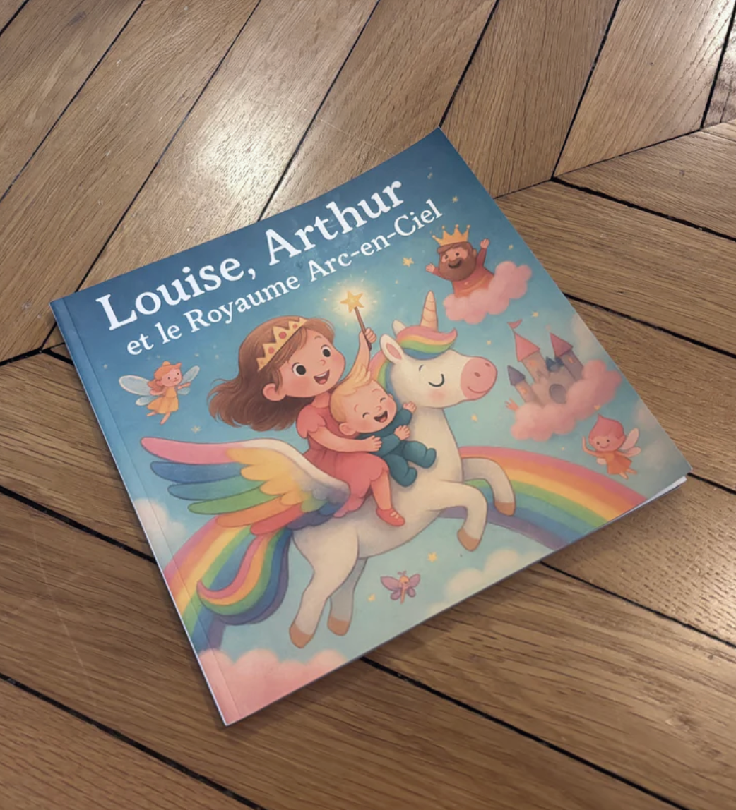 livre personnalisé pour enfant illustration licorne