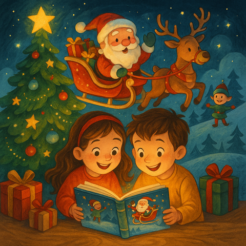 Cadeaux de Noël personnalisés pour enfant — un livre dont il est le héros, illustré et imprimé en France