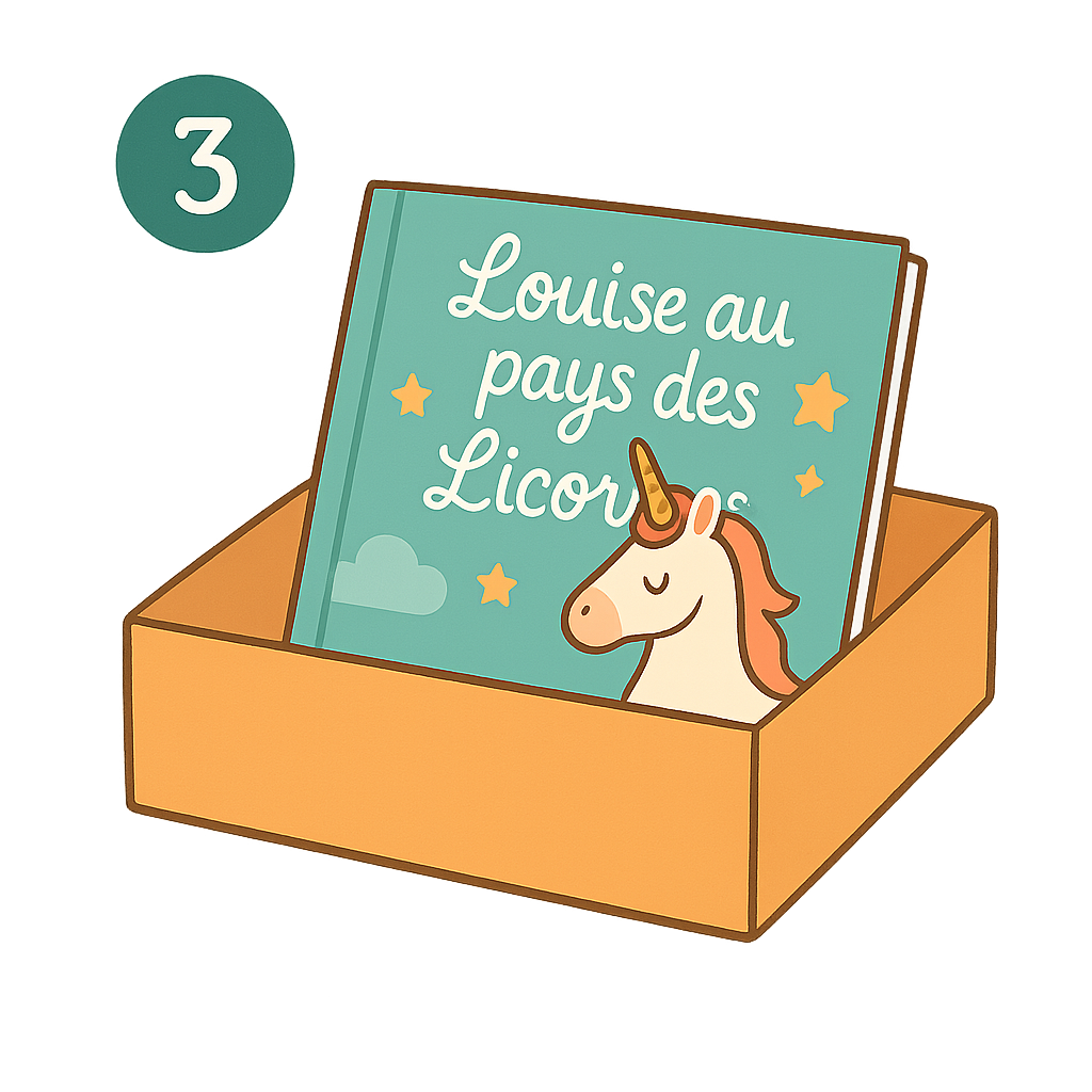 livraison livre personnalisé licorne